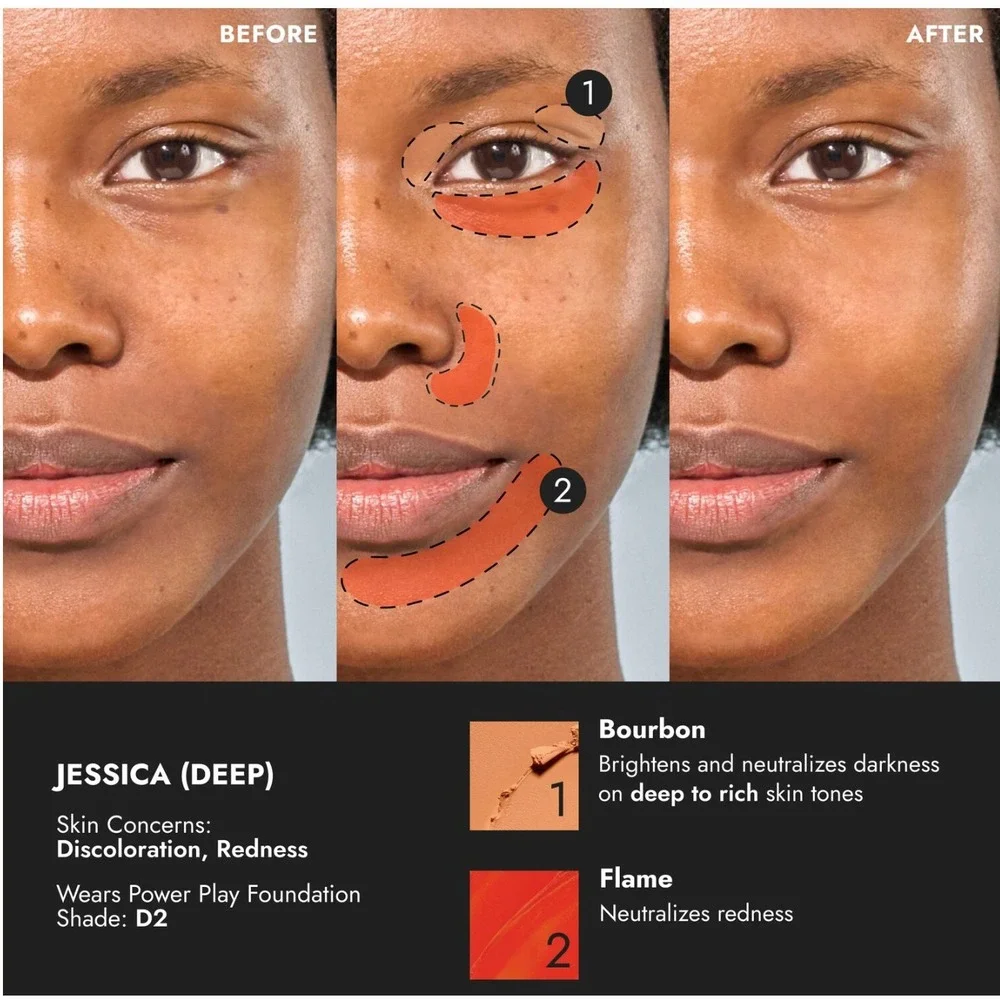Cover FX Correct Stick Flame Red Color Corrector Dark‎ Circles Concealer